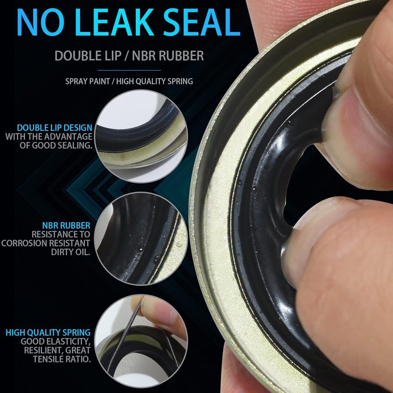 iBroPrat 2 Sets 3500 LB Boat Trailer Axle Bearing Kits, L68149 L44649 Bearing Kits, 171255TB/10-19 Grease Seals, Spindle Nuts, 1.98" Dust Covers and Rubber Plugs, Cotter Pins,Washers for #84 Spindle - Image 5